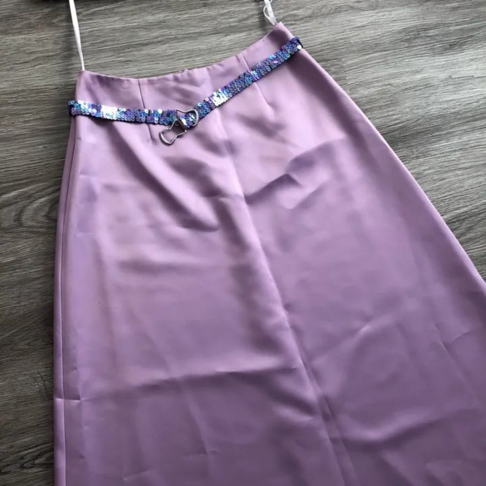 Vintage Lavender Maxi Skirt - Picture 4 of 7